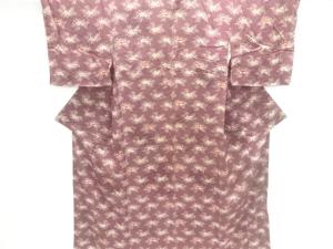 アンティーク　紋錦紗牡丹模様着物